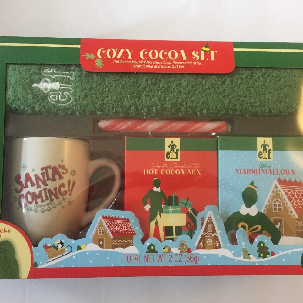 NEW The Elf Movie Cozy Cocoa Boxed Gift Set, Holiday Gift